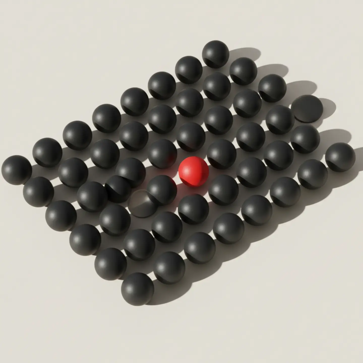 Abstract 3D representation of lottery mechanics